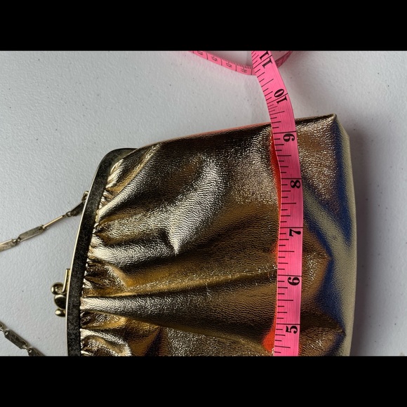 Vintage HL Harry Levine Gold Evening Purse Handbag - Picture 7 of 7